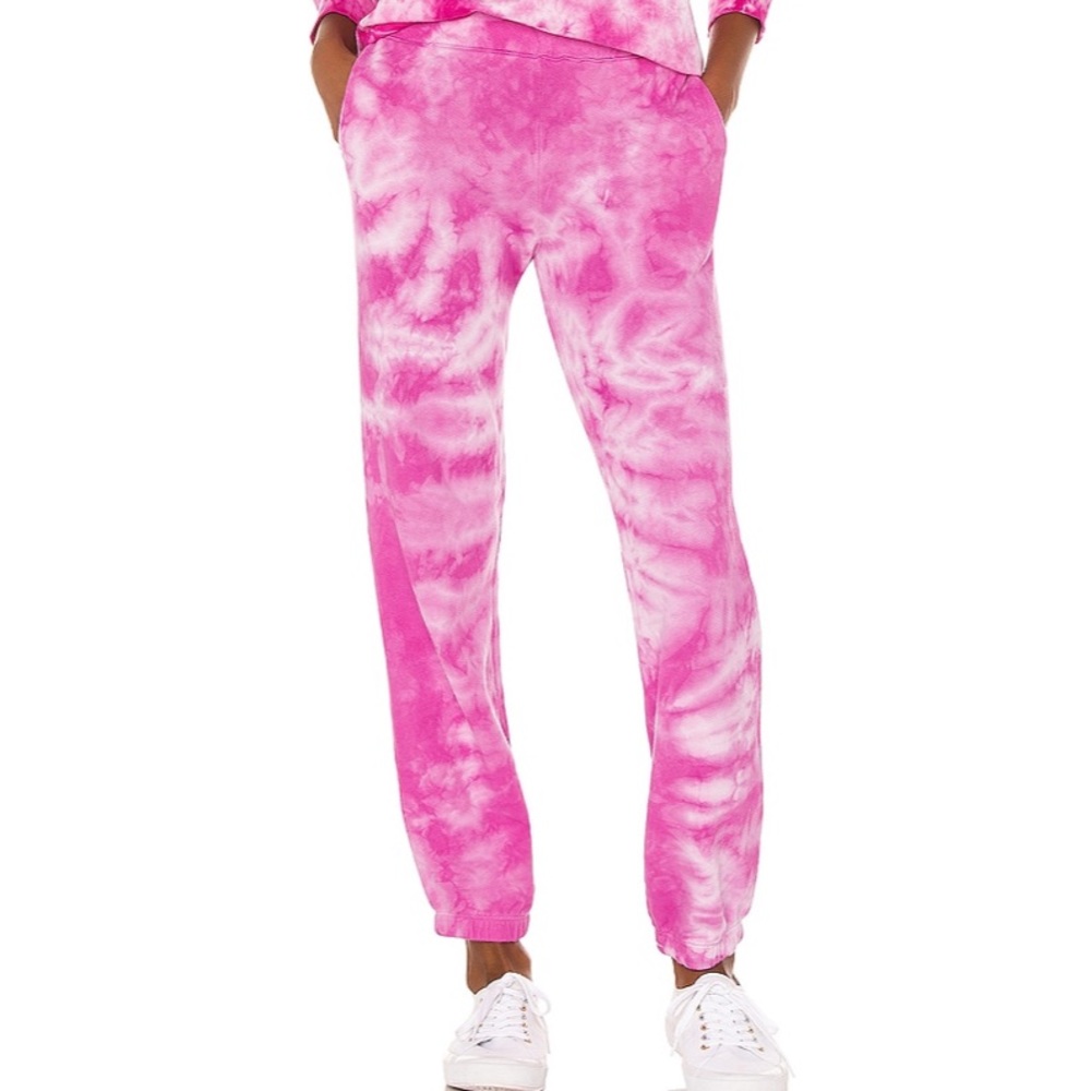 NWOT Monrow Crystal Tie Dye Boyfriend Sweats Z224-5